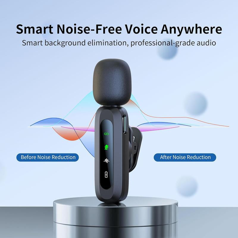 Mini Microphone - Lapel Mics for , 15/16, Ipad, Android, Lavalier Mic with Noise Reduction, Portable USB C Microphone for Video Recording, Youtube, , Content Creation