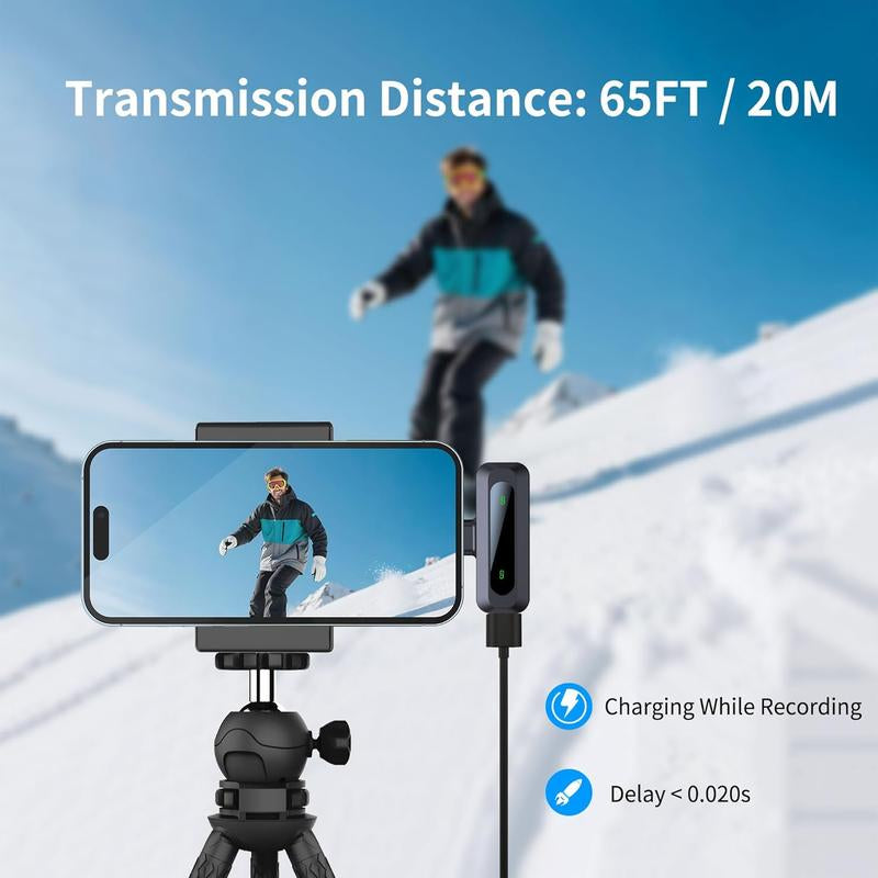 Mini Microphone - Lapel Mics for , 15/16, Ipad, Android, Lavalier Mic with Noise Reduction, Portable USB C Microphone for Video Recording, Youtube, , Content Creation